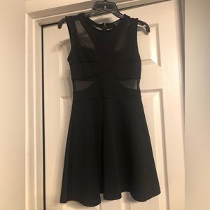 3/$15 🔸 Forever 21 black dress with mesh cutouts- S